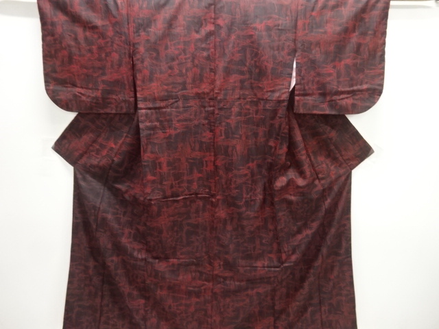 大正ロマン　抽象模様織り出し着物